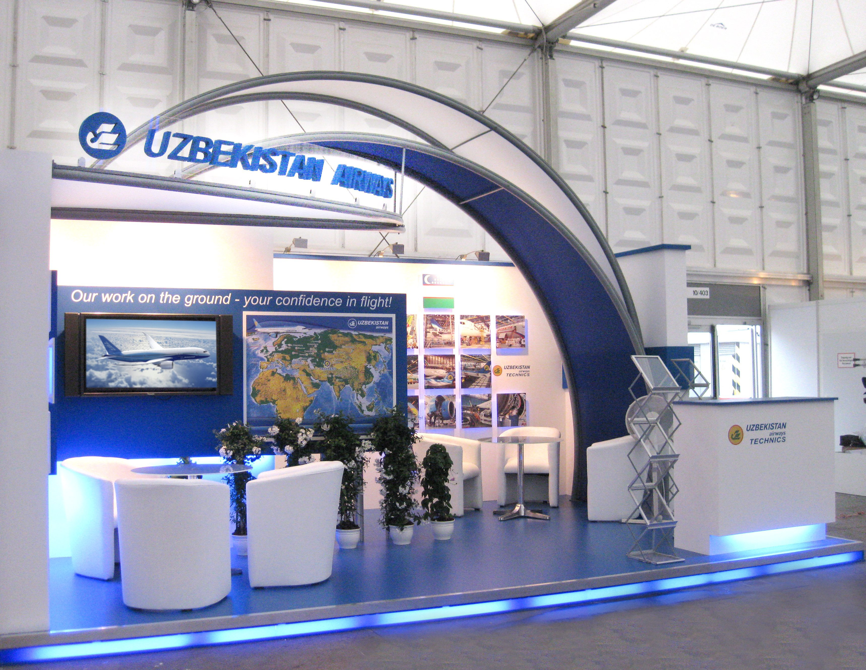 Stand for Uzbekistan Airways Technics