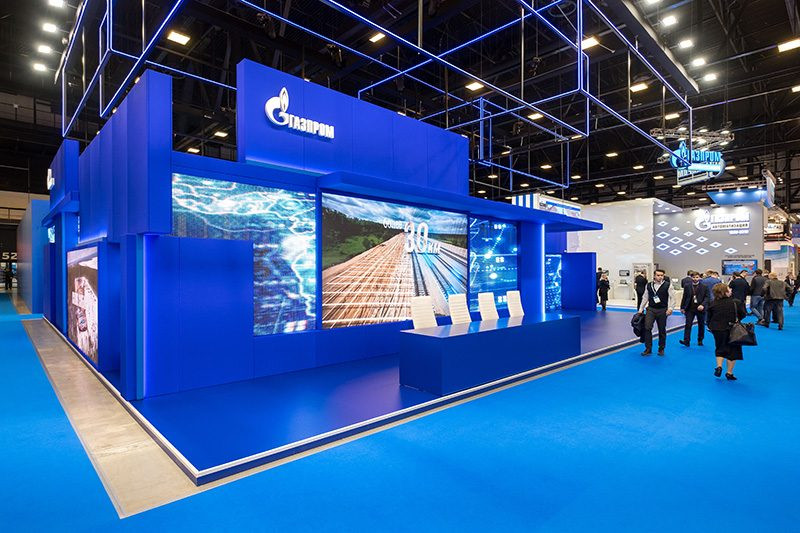 Stand for Gazprom