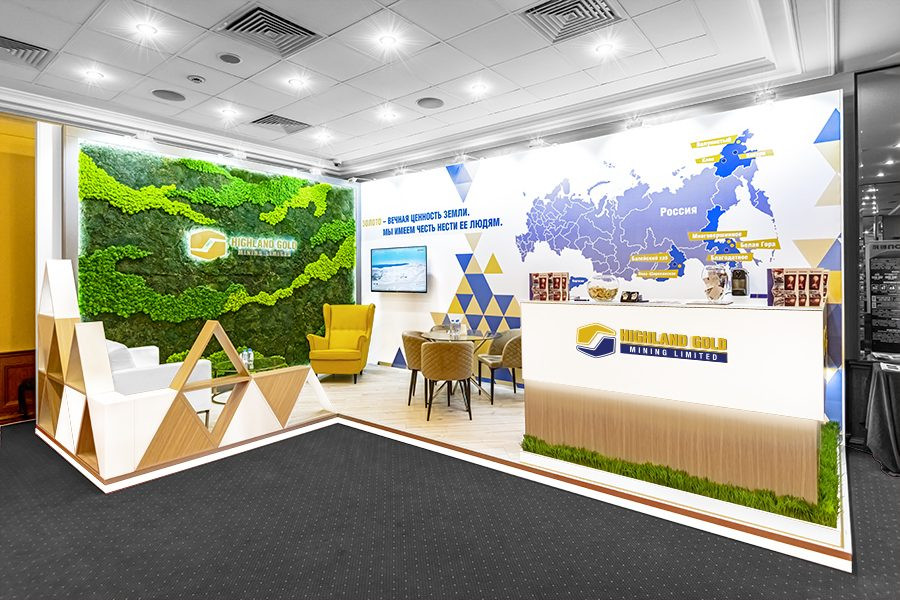 Стенд для компании Highland Gold
