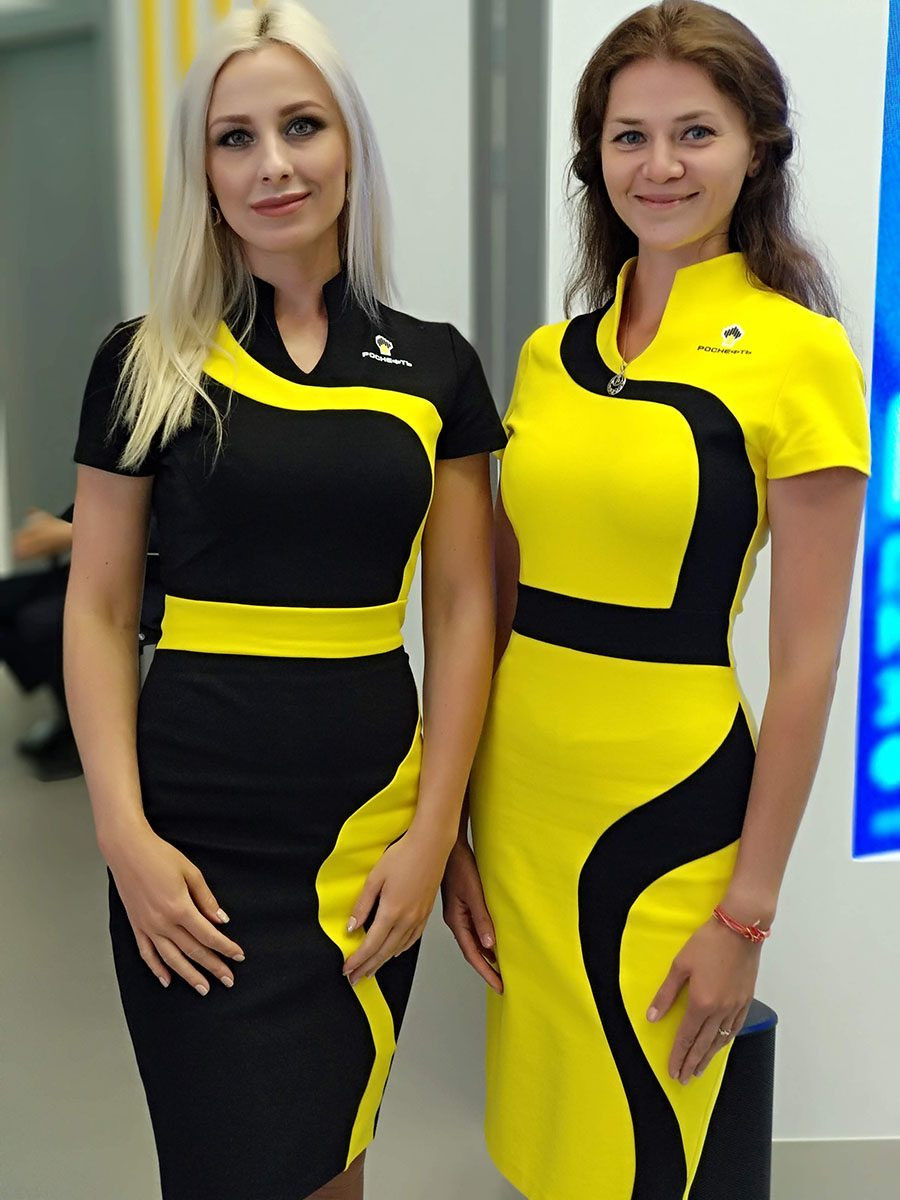Dresses for hostess of Rosneft stand
