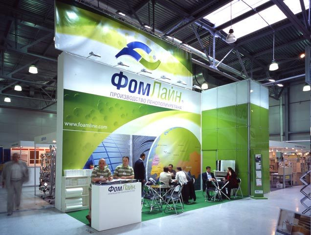Stand for FoamLine Company