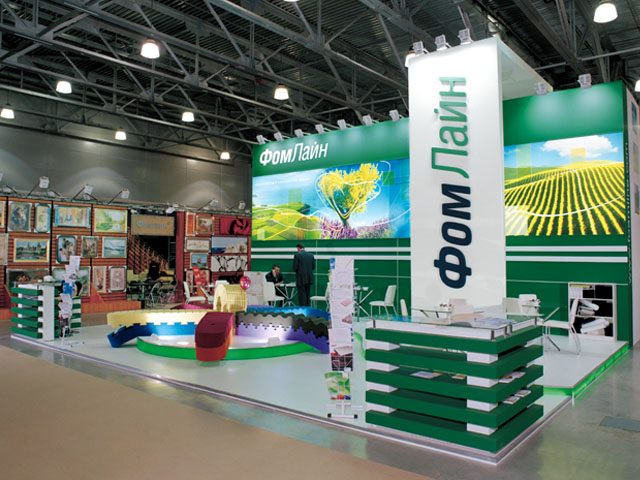 Stand for FoamLine Company