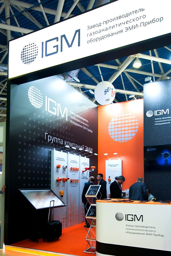 Stand for IGM Company