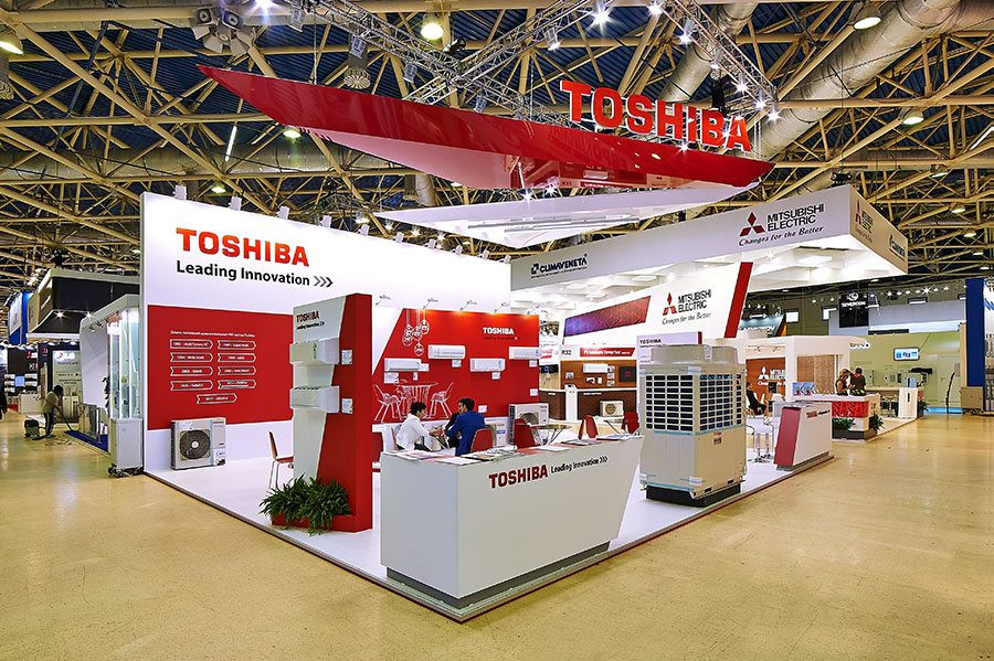 Стенд для компании TOSHIBA